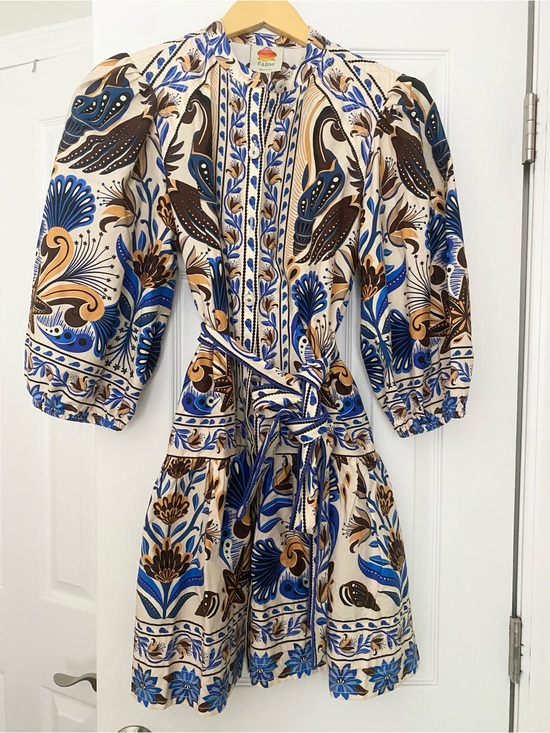 FARM Rio Dresses & Skirts - FARM Rio Floral Tie Waist Minidress- Small